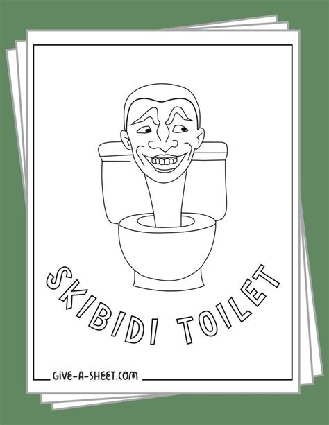 Printable free skibidi toilet coloring pages.