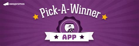 The New Pick a Winner App - Choose Random Winners of your Giveaways