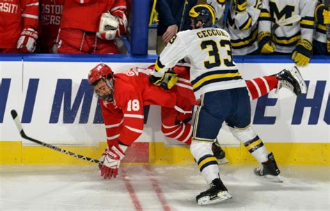 Boston University hockey gets bounced by Michigan in Northeast Regional ...