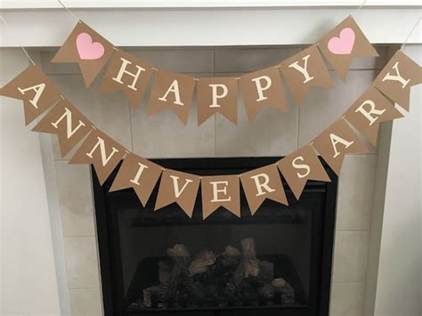 Happy Anniversary Banner Anniversary Banner Wedding - Etsy