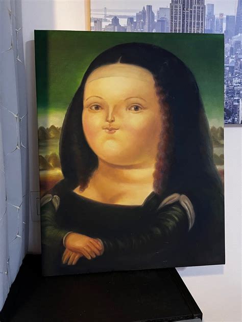 Fernando Botero Mona Lisa Monalisa Pop Art Gallery Canvas Printing ...