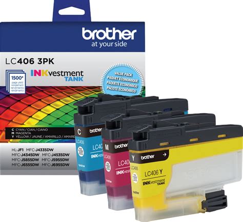 Questions and Answers: Brother LC406 3PK 3-Pack INKvestment Tank Ink ...