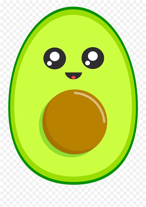 Avocado Clip Art In 2021 - Desene De Colorat Cu Avocado Emoji,Avocado And Pineapple Emojis ...