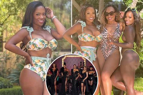 RHOA's Kandi Burruss, 45, stuns in a lemon bikini amid rumors of a cast shakeup at hit Bravo ...