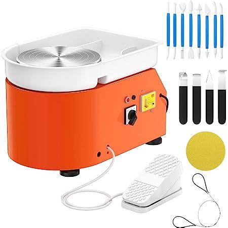 350W Electric Pottery Wheel-25cm Turntable Pottery Wheels for Adults Ceramic Forming Machine ...