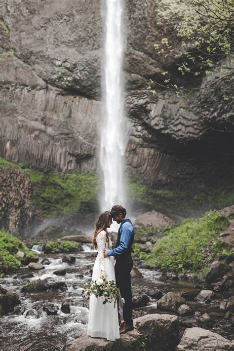 Waterfall weddings & elopement invitations