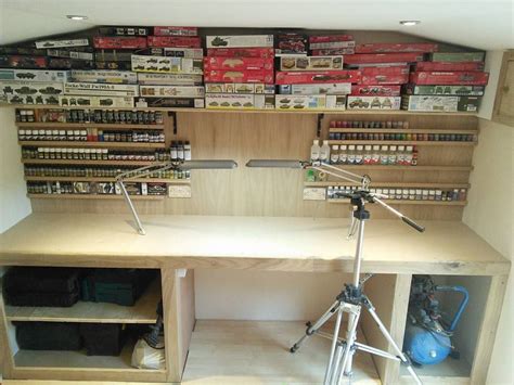 Pin by Zach Whitlow on Wargame Room | Hobby room design, Hobby room, Hobby desk