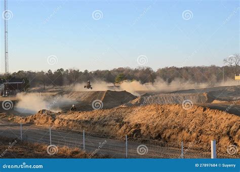 Dirt Bike and Quad ATV Racing Editorial Stock Image - Image of adventure, offroad: 27897684