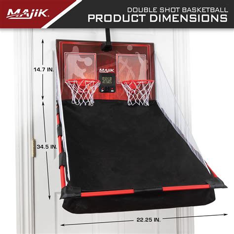 Majik Over The Door Double Shot Basketball with Arcade Scoring & Sound - Walmart.com