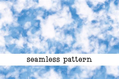 Blue Sky Seamless Pattern Graphic by Sabina Leja · Creative Fabrica