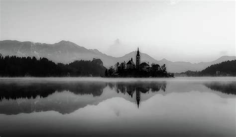 Lake Bled At Sunrise Photograph by Mountain Dreams - Fine Art America