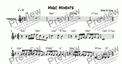 Magic Moments - Download Sheet Music PDF file