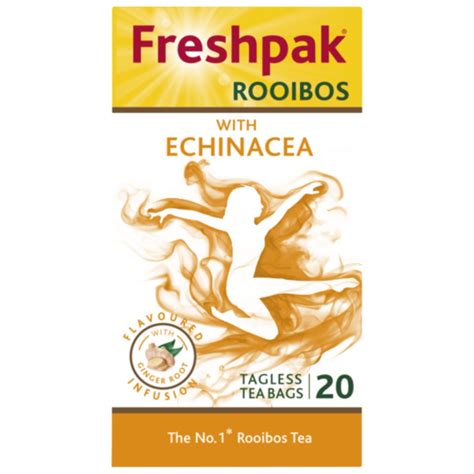 Freshpak Rooibos Tea With Echinacea Tagless Teabags 20s – Superb Hyper