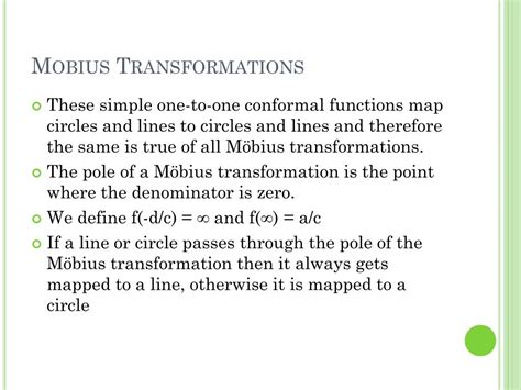 PPT - Conformal Maps And Mobius Transformations PowerPoint Presentation ...