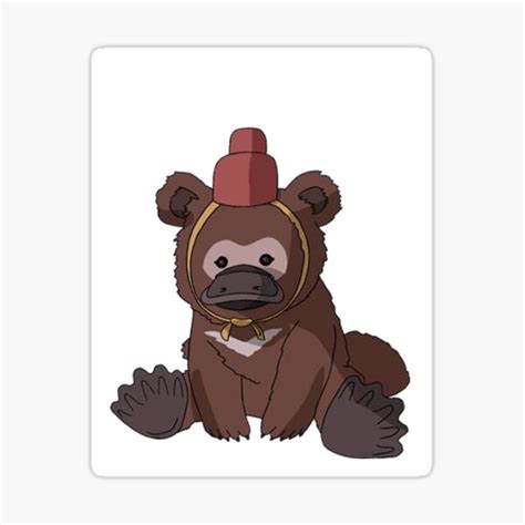 "Avatar Baby Platypus Bear" Sticker by avi-lorenzini | Redbubble