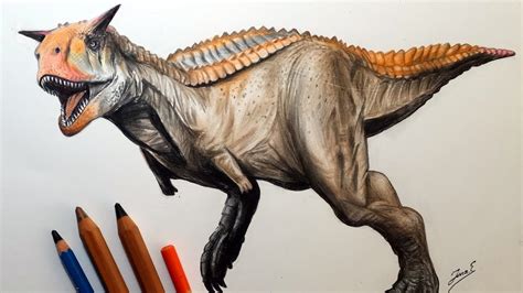 Speed Drawing: Carnotaurus / Dibujando un Carnotaurus - YouTube