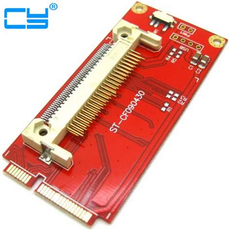 Free Shipping CF Memory Card to Mini PCI E PCI Express Adapter Converter Left Side Mode-in ...