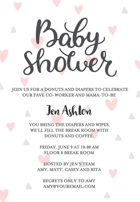 22 Baby Shower Invitation Wording Ideas | Baby shower invitation wording, Baby shower invitation ...