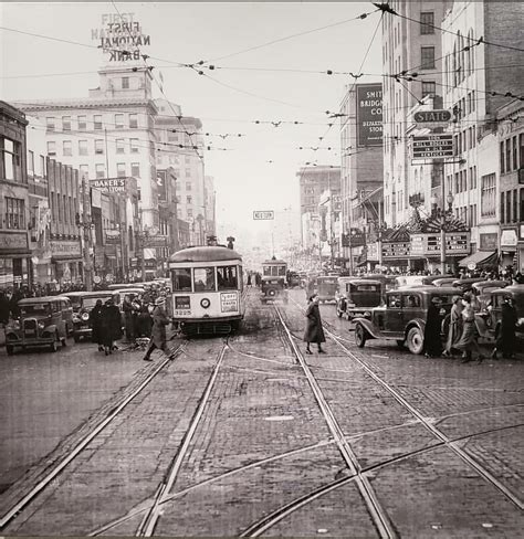 Downtown Flint, 1933 : r/Michigan