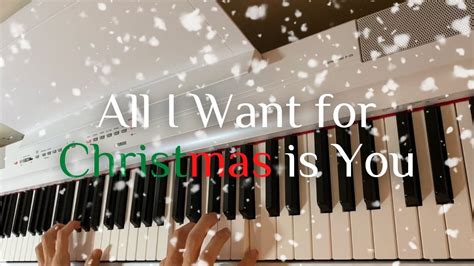 All I want for Christmas is You [Piano] - YouTube