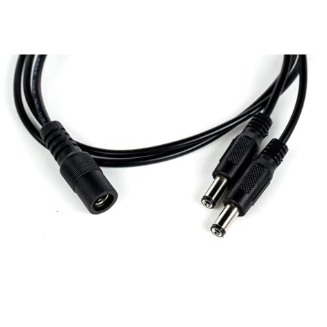 2.1mm x 5.5mm DC Power Cable Splitter – 2 Way Splitter – Detail Plus