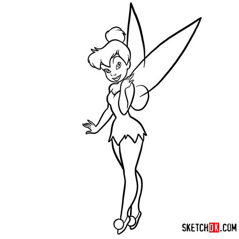 How to draw Tinker Bell - Step by step drawing tutorials | Tinkerbell ...