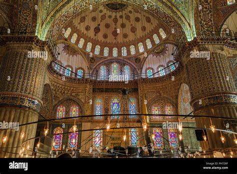 Blue mosque ceiling interior hi-res stock photography and images - Alamy