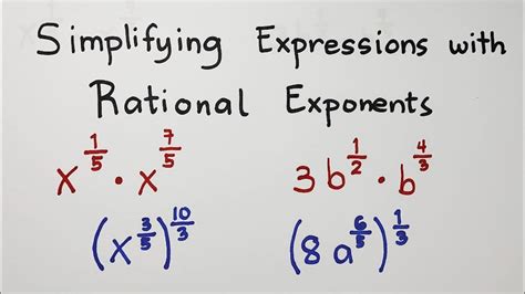 How to Simplify Expressions with Rational Exponents? Grade 9 Math - Second Quarter - YouTube