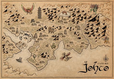 Pokemon Johto Map