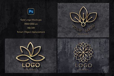 Gold Logo Text And Logo Effects - Design Cuts