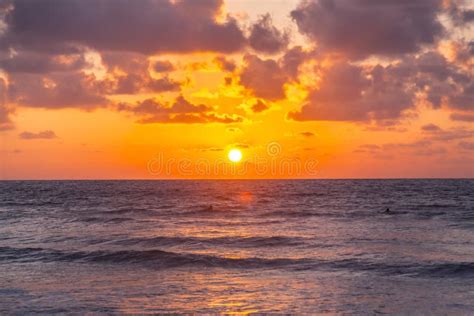 Haifa sunset scene stock image. Image of coast, galim - 123017553