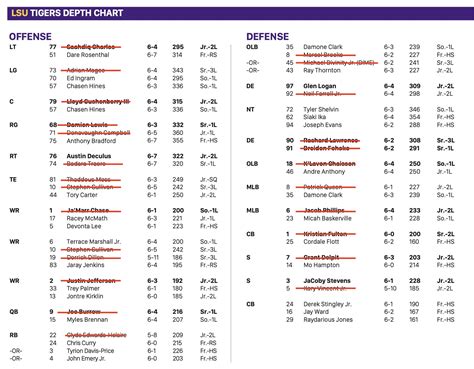 Lsu Football Depth Chart 2024 - Diana Melony