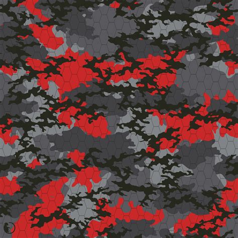 Red and Gray Camo Digital Paper, Instant Download, Jpg Files 12x12inch ...