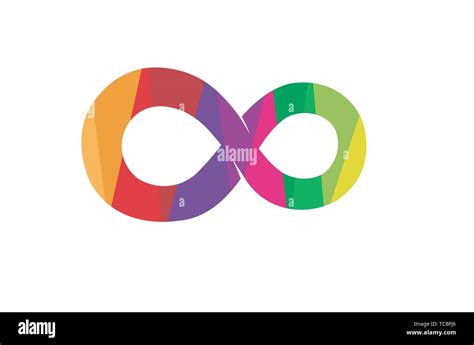 Creative Colorful Infinity Shape Logo Design Vector Symbol Illustration ...