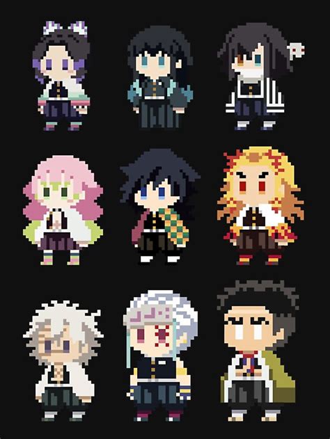 Pixel Art Pattern Generator ~ Kimetsu Yaiba Perler 8bit Cruz Tomioka ...