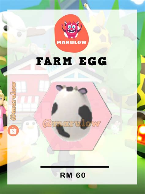 Adopt Me - Farm Egg ( Roblox ), Video Gaming, Gaming Accessories, In ...