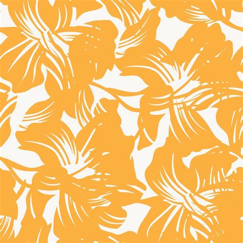 Orange Floral Seamless Pattern Background 2979629 Vector Art at Vecteezy