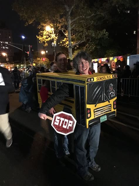 School bus costume | School bus, Bus stop, School