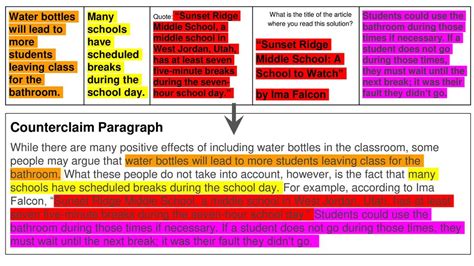 How to Write a Counterclaim Paragraph - ppt download