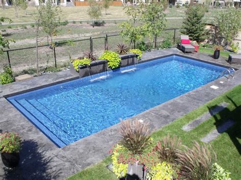 Modern Rectangle Pools Collection And Enchanting Backyard ... Inground Pool Designs, Pools ...