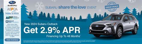 New Subaru Specials