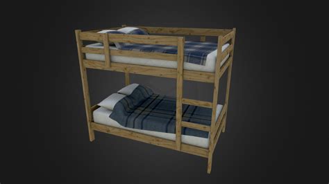 Simple Bunk Bed - Download Free 3D model by Blender3D [9fb7c54] - Sketchfab