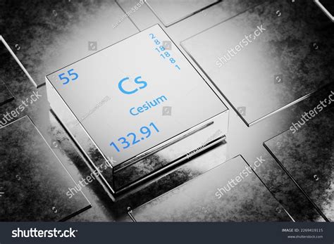 3d Illustration Cesium Element Periodic Table Stock Illustration 2269419115 | Shutterstock