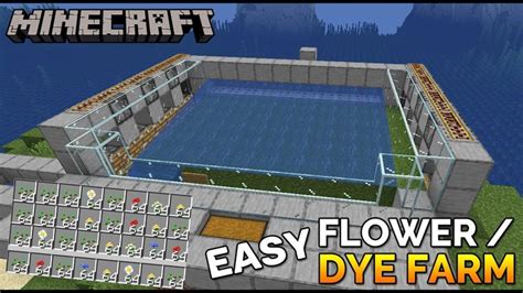 How to Build a Flower & Dye Farm in Minecraft (Simple & Easy!) | Minecraft farm, Minecraft ...