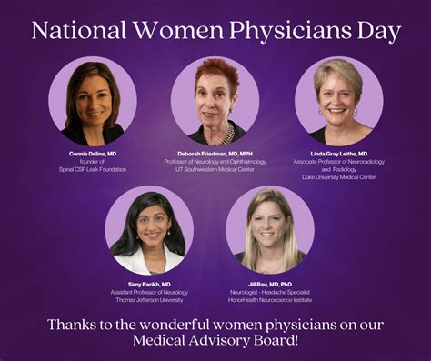National Women Physicians Day - Spinal CSF Leak Foundation