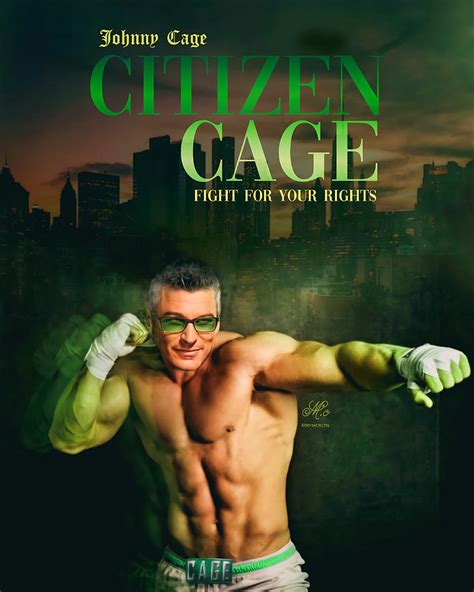 Johnny cage - citizen cage's version Digital Art by Mary Cage - Pixels