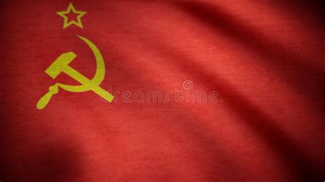 Soviet Union Flag Waving. USSR Flag Waving Animation Stock Photo - Image of hammer, newsroom ...