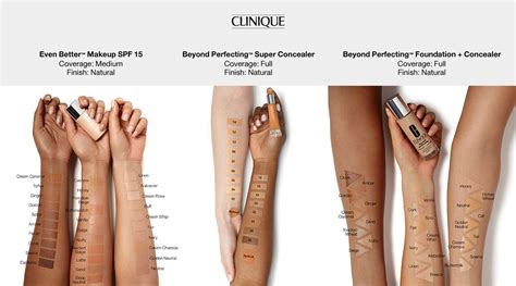 Clinique Beyond Perfecting Foundation Color Chart: A Visual Reference of Charts | Chart Master