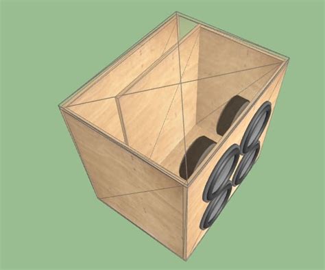 The Best 4 12 Inch Subwoofer Box Dimensions Enclosure Design - BoomSpeaker