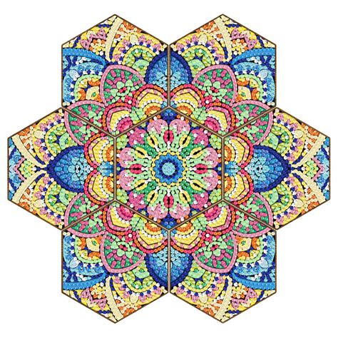 Diamond Painting 7-Piece Coaster DIY Kit_ Mandala TYP003 | Shop Today ...